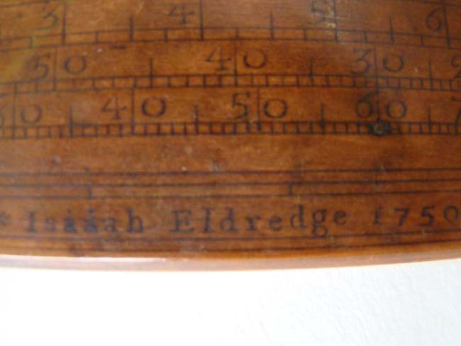 The Earliest Known and Rarest Signed and Dated Cape Cod Sea Captain's Navigational Instrument — image 5